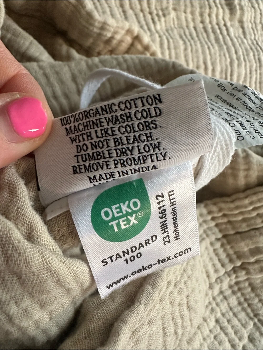 NWOT Quince Airy Gauze Cotton Duvet Cover In Dune - Full/Queen No Shams